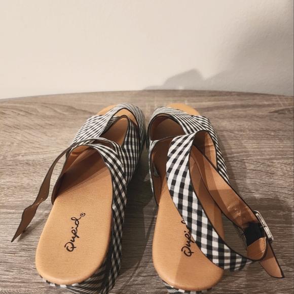 LADYS WEDGE SANDALS LADIES HIGH HEEL PLATFORM ANKLE STRAP SHOES SANDALS SAZE 7 - Picture 3 of 6